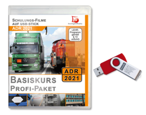 Basiskurs gem. 8.2 ADR 2019 - Profi-Paket 8 Filme auf USB-Stick