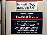 Tank Betreiberschild